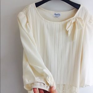 Vintage pearl white dress